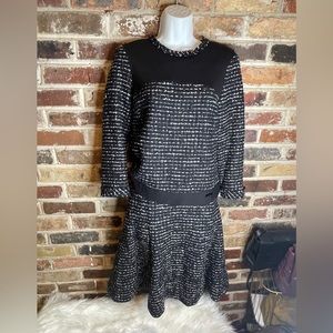 Pink tartan two piece dress size small (2)